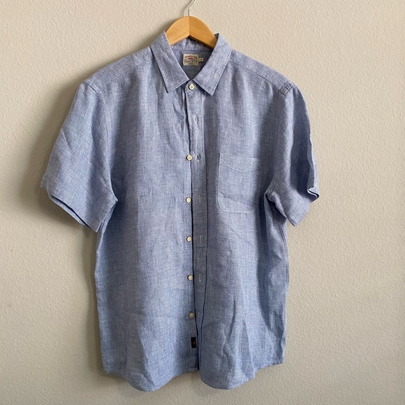 Faherty short Sleeve palma linen shirt - Picture 2 of 8